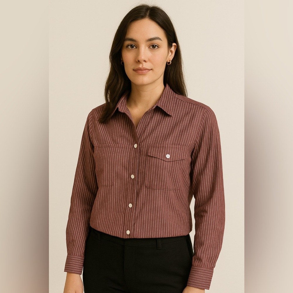 Exofficio Purple Button Down Shirt Classic Style